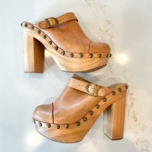 Jeffrey Campbell Charlie Woodies Platform Clog Size 8